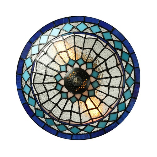 stained glass ceiling lights